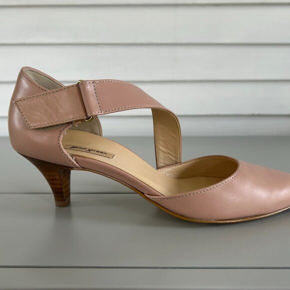 Paul Green Womens Blush Leather Pointed Toe Nicki Asymmetrical Pump Size 4 1/2 - Picture 4 of 16